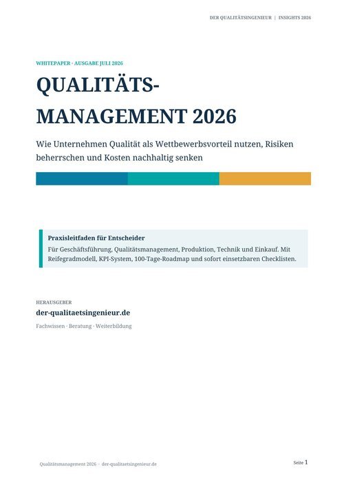 Vorschau: Qualitätsmanagement 2026